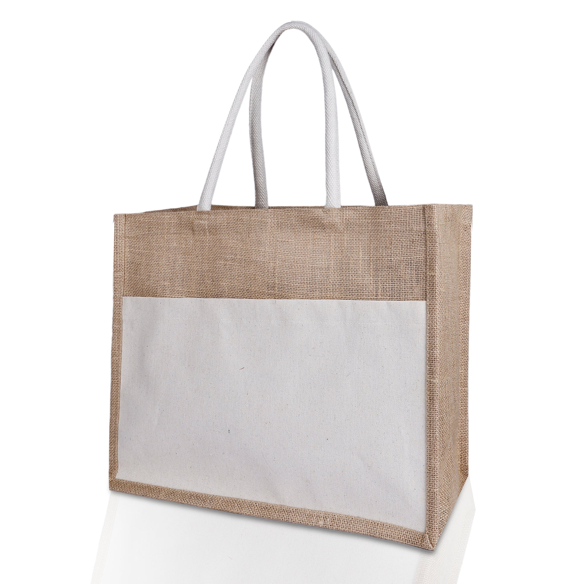 Metro Jute/Canvas Handbag